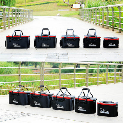 Bolsa de pesca plegable EVA impermeable – caja viva portátil para peces