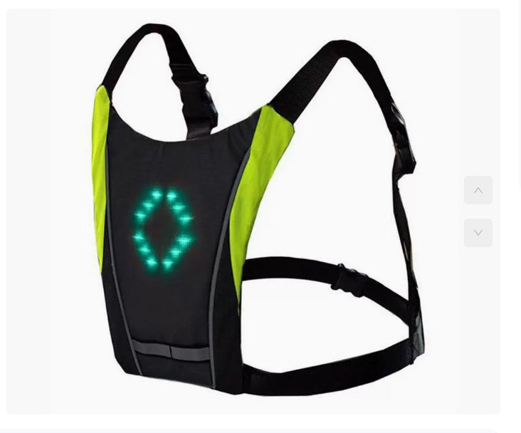 Chaleco reflectante LED recargable por USB – Seguridad y visibilidad para ciclismo nocturno