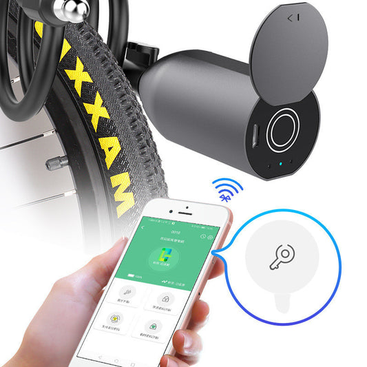 🔒 Candado Bluetooth con Huella Digital – Antirrobo IP65 & APP 🚲
