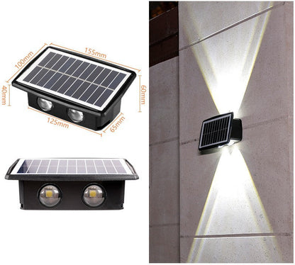 Aplique Solar de Pared Impermeable IP65 – Iluminación Automática para Exteriores