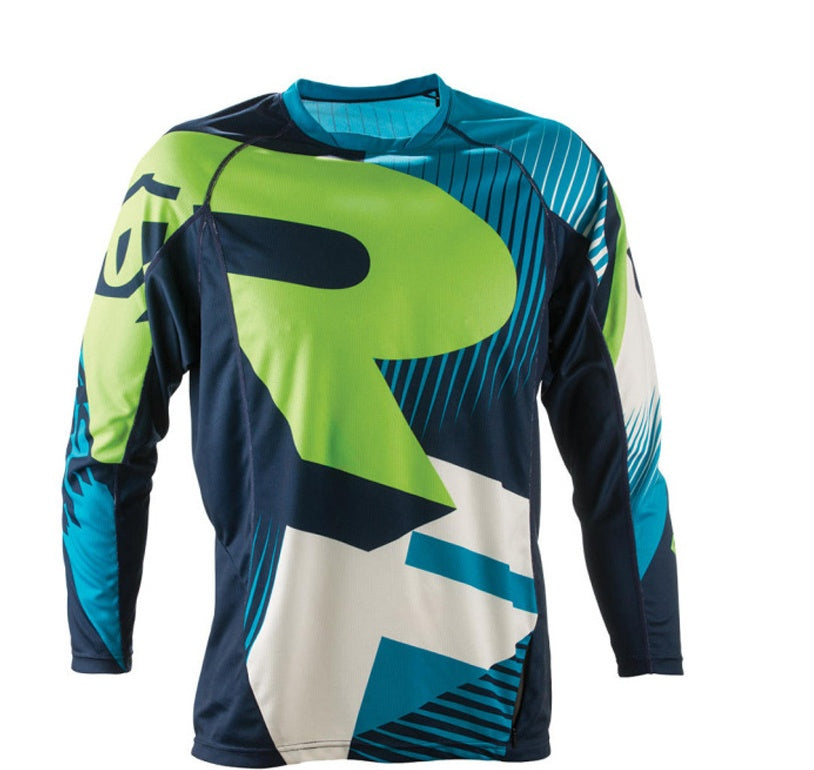 Jersey de ciclismo de montaña de manga larga – Transpirable y resistente al viento para hombre