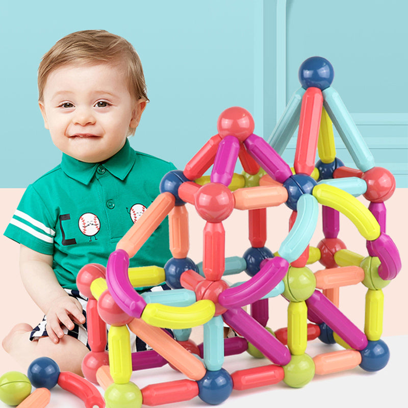 Bloques Magnéticos Infantiles – Juego Educativo de Construcción Creativa