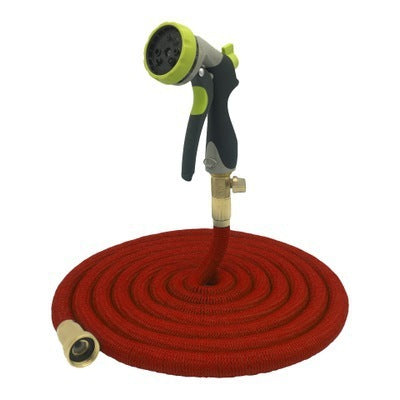 Manguera extensible de látex – Alta presión, multiusos y ligera con boquilla de aleación de zinc