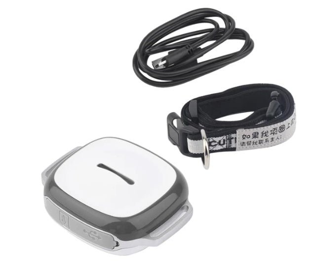 Collar localizador GPS impermeable para perros y gatos – Con alarma inteligente y batería duradera