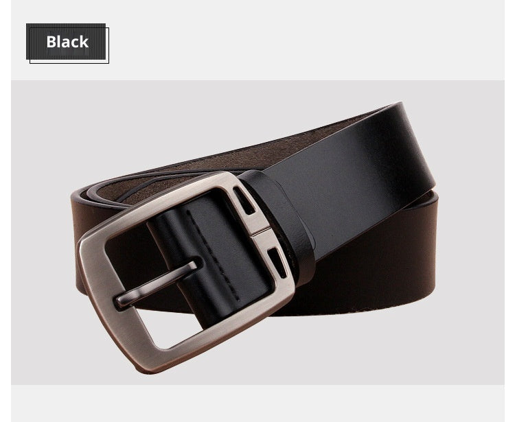 Cinturón de cuero genuino para hombre – estilo retro y elegante