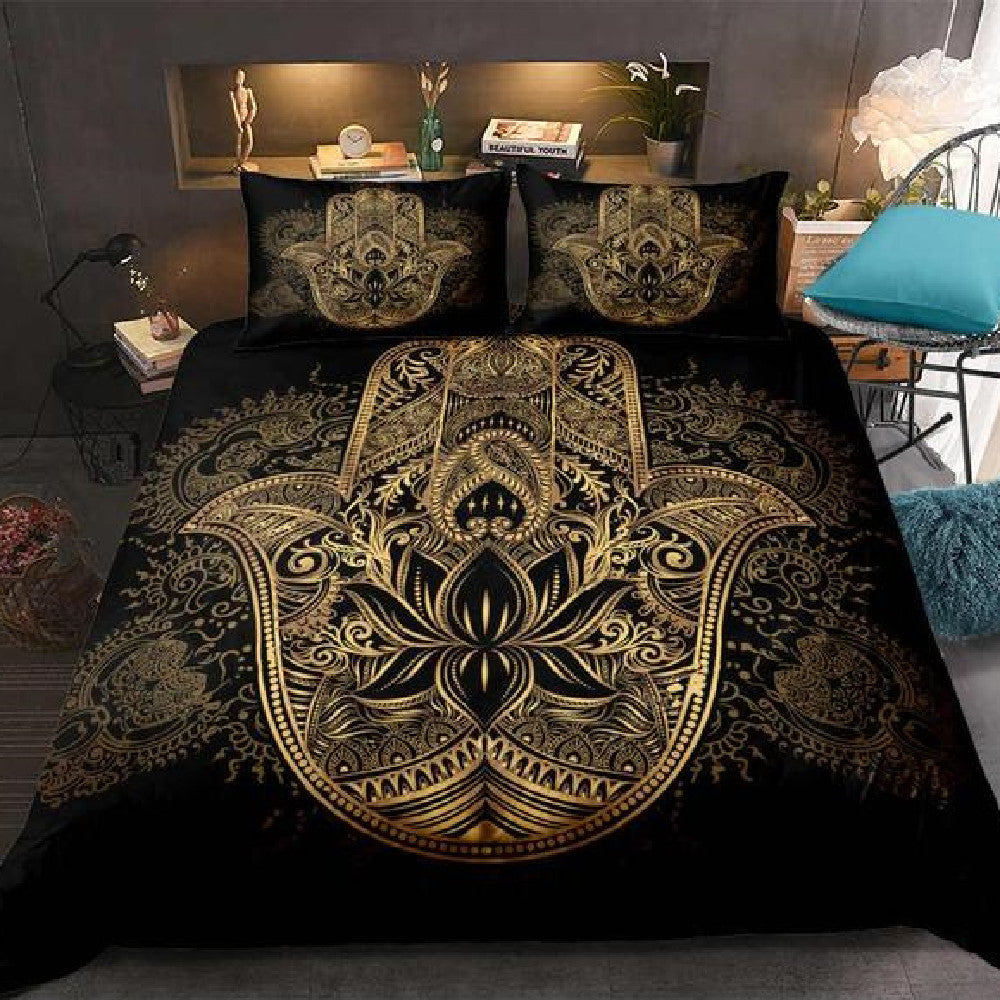 Juego de Cama Bordado Artesanal – Sábanas Modernas y Elegantes