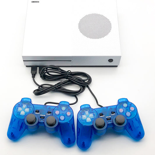 Consola arcade Xgame con mandos con cable y conexión HDMI para juegos retro.