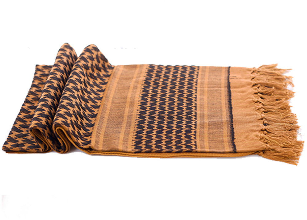 Pañuelo táctico árabe de algodón 100 % con diseño cuadrado ligero y transpirable en varios colores