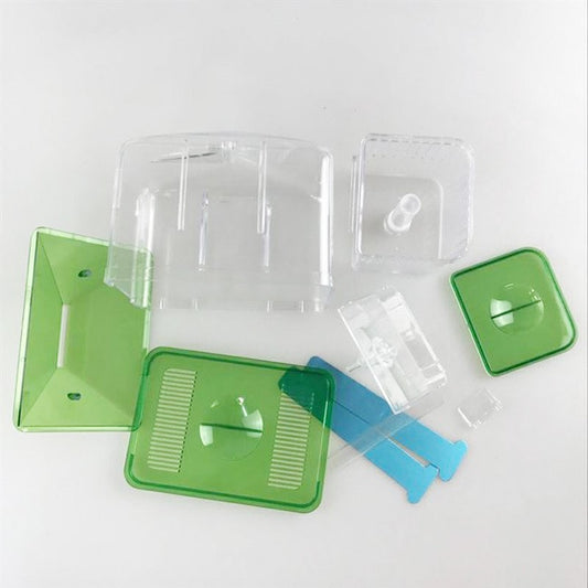 Caja de cría y aislamiento para peces guppy y betta – Incubadora flotante transparente