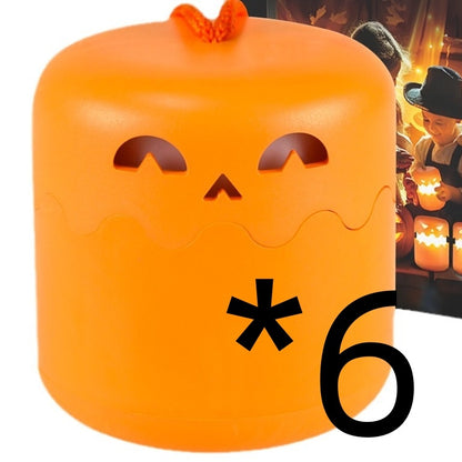 Lámpara Calabaza Plegable – Luz Nocturna Portátil Decorativa de Halloween