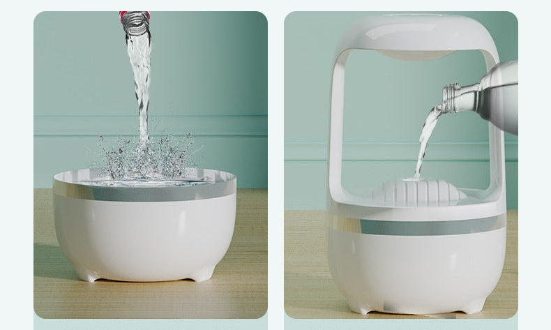 Humidificador Antigravedad con Efecto Gota de Agua – Aromaterapia Silenciosa USB 500 ml