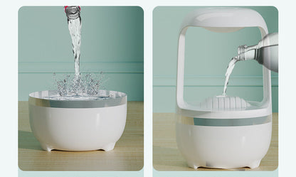 Humidificador Antigravedad con Efecto Gota de Agua – Aromaterapia Silenciosa USB 500 ml
