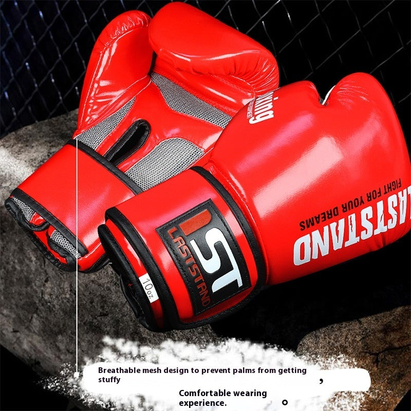 Guantes de boxeo profesionales – Entrenamiento sanda para hombre y mujer