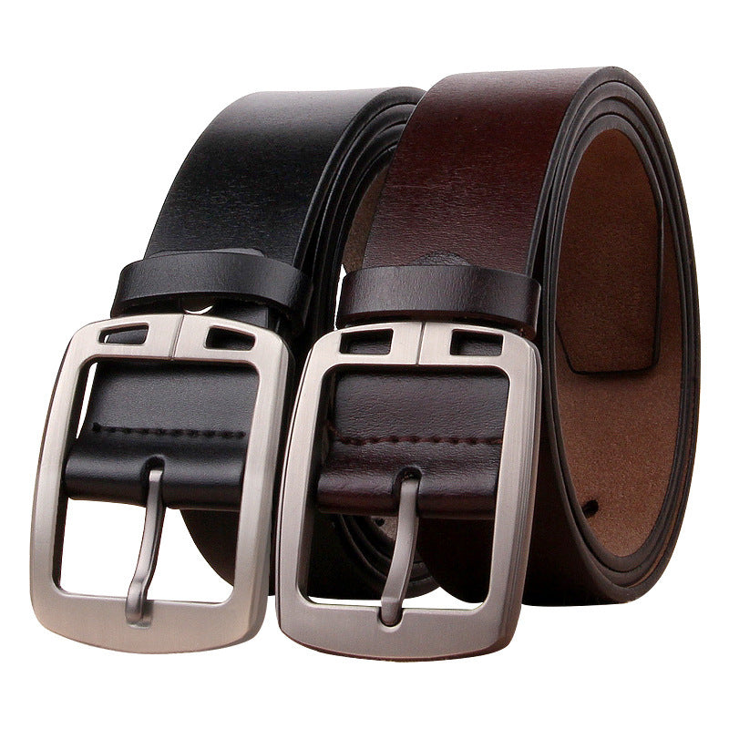 Cinturón de cuero genuino para hombre – estilo retro y elegante