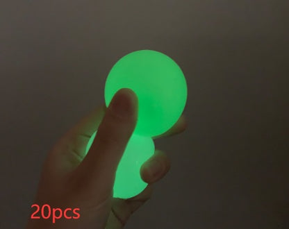 Bola Pegajosa Luminosa Glow In The Dark – Juguete Antiestrés y de Coordinación Infantil