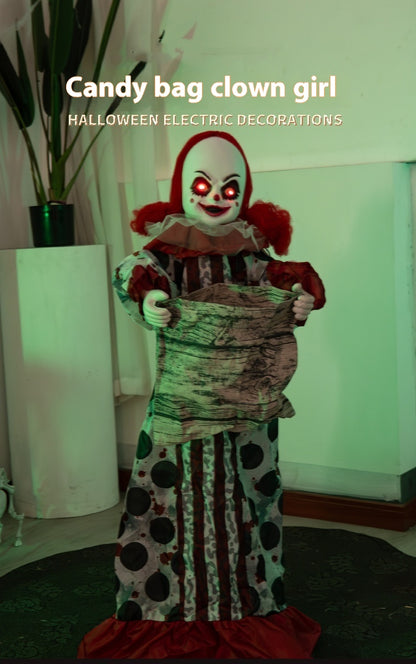 Muñeca Eléctrica Dulcera – Figura Decorativa Animada de Halloween