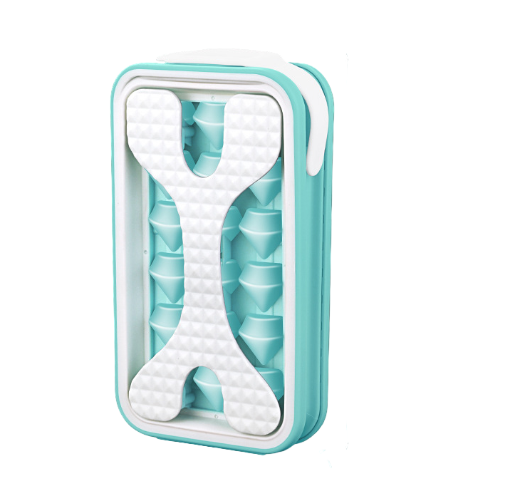 Molde de hielo 2 en 1 — Botella y cubitera de silicona portátil