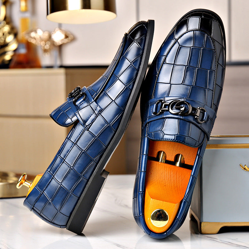 Mocasines casuales hombre – Hebilla metálica estilo juvenil