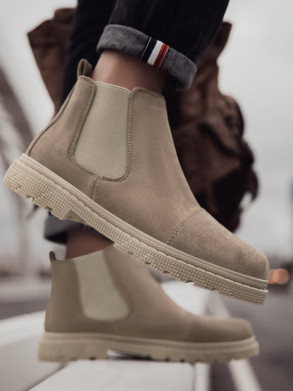 Botines retro para hombre – Plataforma media y estilo urbano