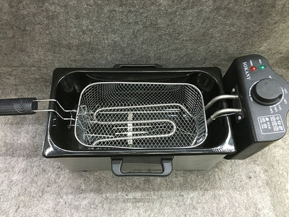 Freidora Eléctrica de 3 Litros Antiadherente – Potencia 2000W para Cocina Doméstica