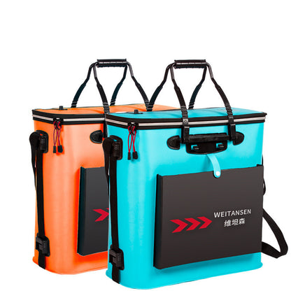 Cubo plegable para peces WEITANSEN – bolsa de pesca impermeable y portátil