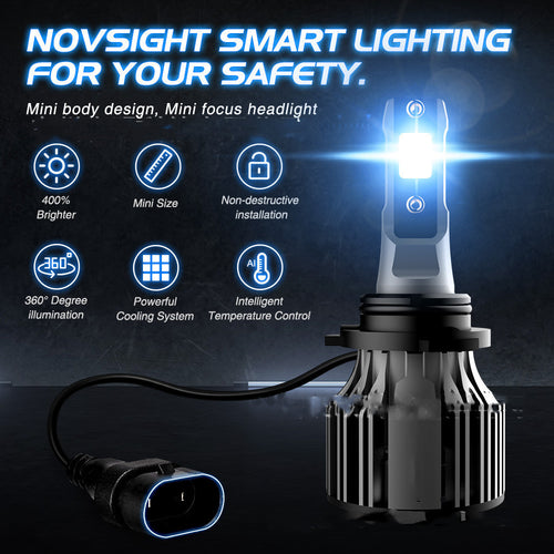 Bombillas LED Automotrices 6000K – Alta Potencia con Sistema de Enfriamiento Avanzado IP68