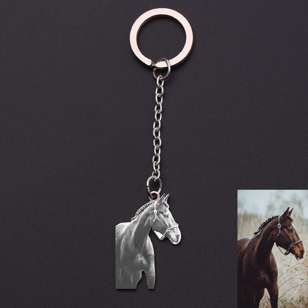 Collar o Llavero Personalizado con Foto en Acero