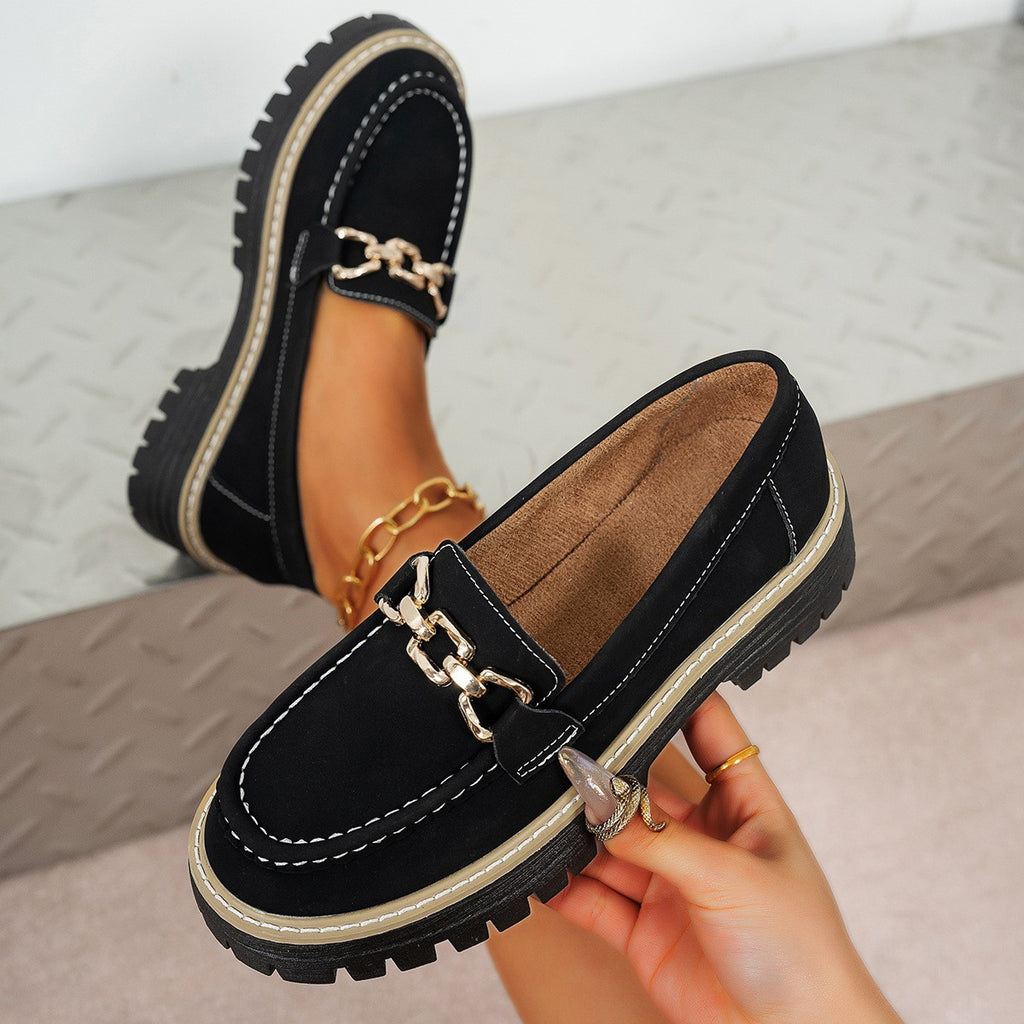 Mocasines de Plataforma Baja para Mujer en Tallas Grandes