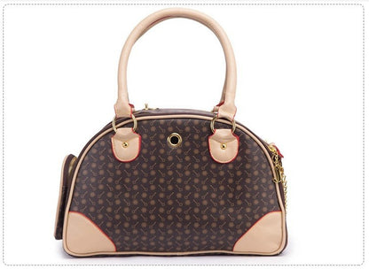 Bolso de viaje para mascotas – Material PU sintético, ligero y elegante para perros y gatos pequeños