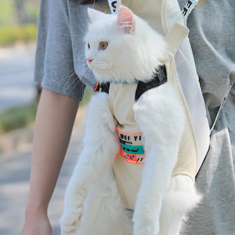 Mochila portátil para gatos – Ligera, transpirable y ergonómica para paseos y viajes