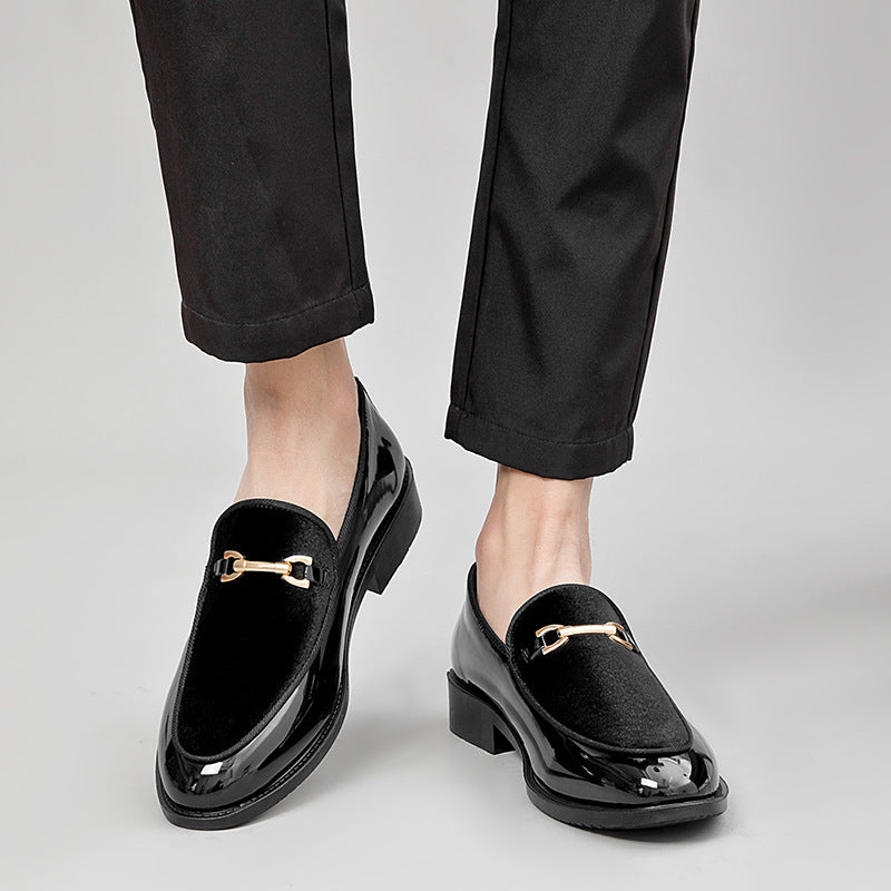 Mocasines de hombre de charol – Diseño elegante con suela de goma antideslizante