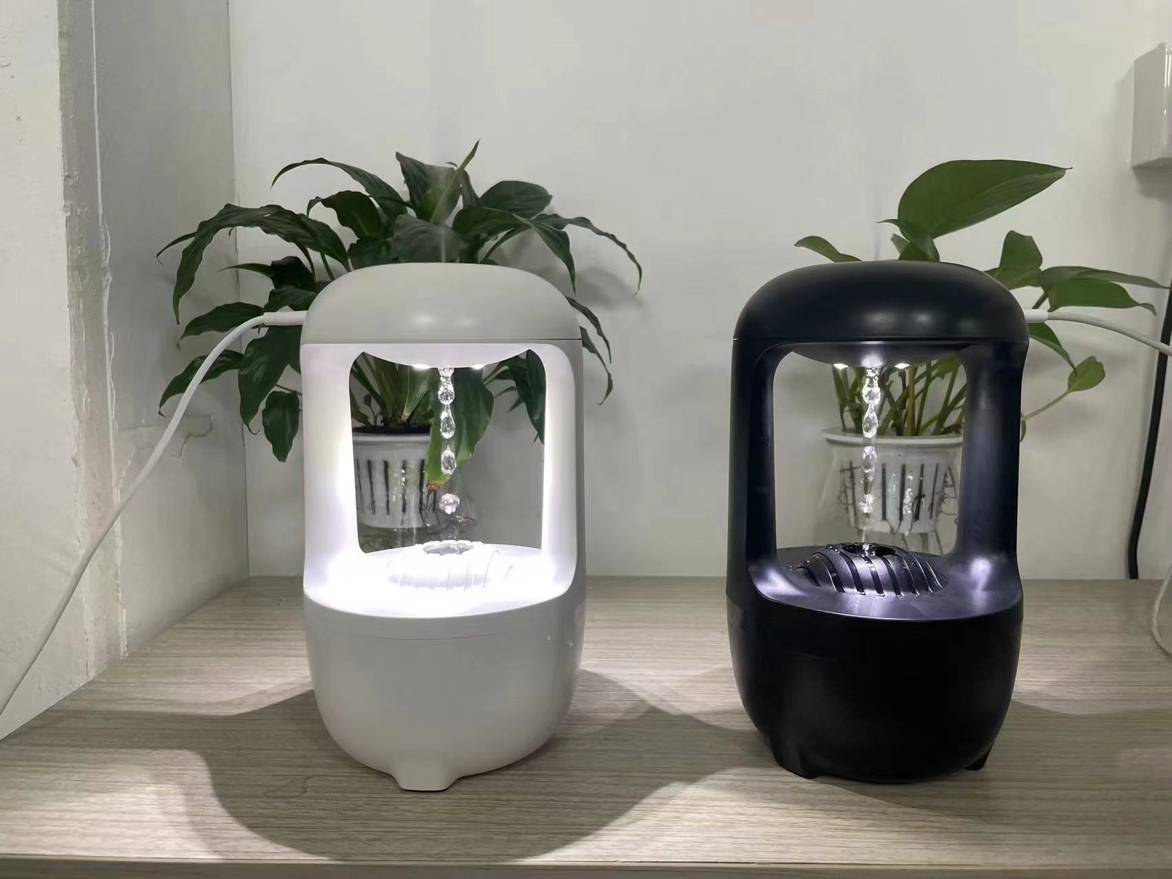 Humidificador Antigravedad con Efecto Gota de Agua – Aromaterapia Silenciosa USB 500 ml