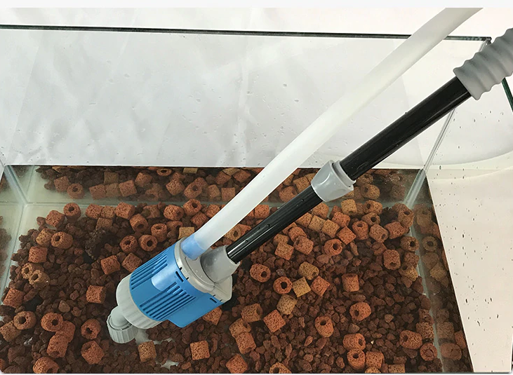 Cambiador de agua eléctrico multifuncional para acuarios – Succión potente y limpieza profunda