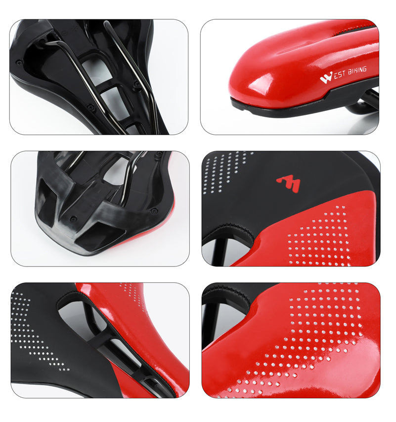 Asiento de bicicleta ergonómico WEST BIKING – Antideslizante y transpirable para ciclismo profesional