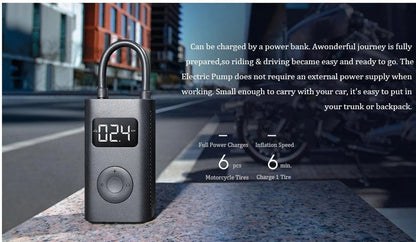 Compresor de aire digital portátil – Inflador automático con batería recargable