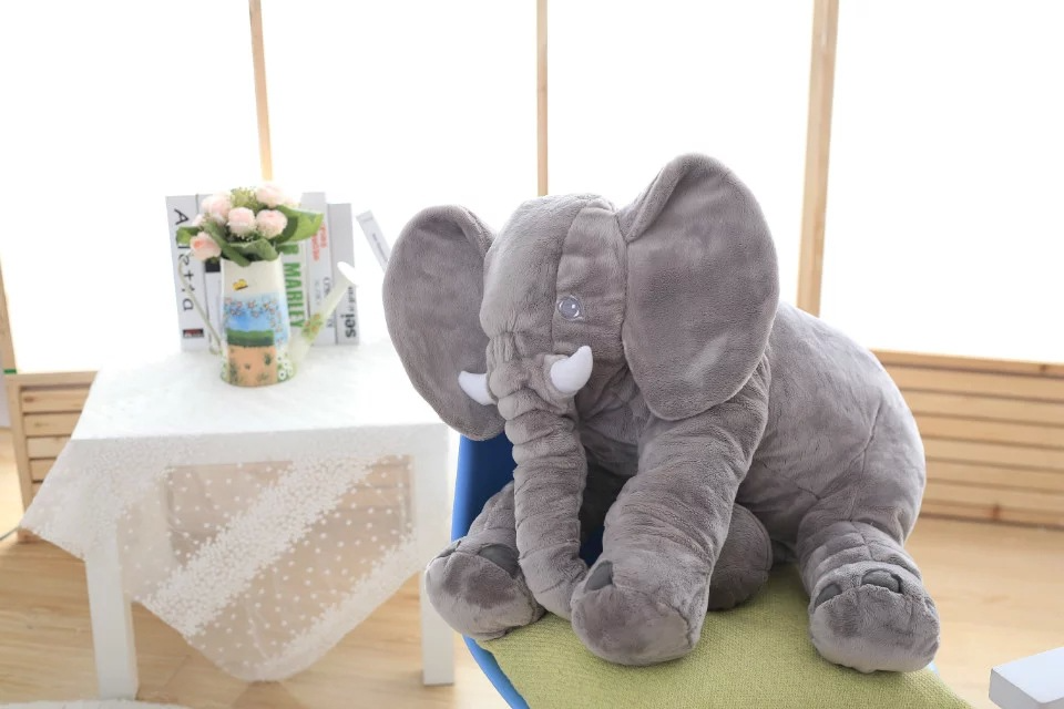 Peluche Elefante Gigante – Almohada Suave con Manta Multifuncional