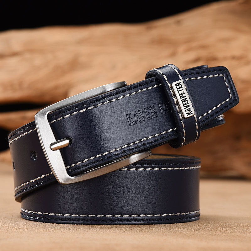 Cinturón de cuero genuino para hombre – diseño clásico y versátil