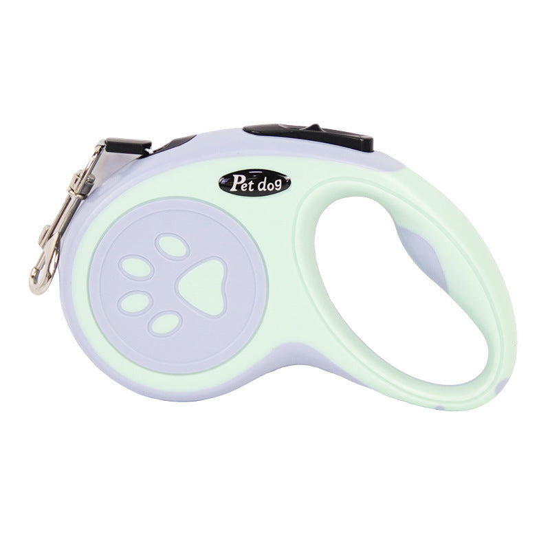 Correa retráctil para perros – freno automático de 1 clic y diseño ergonómico