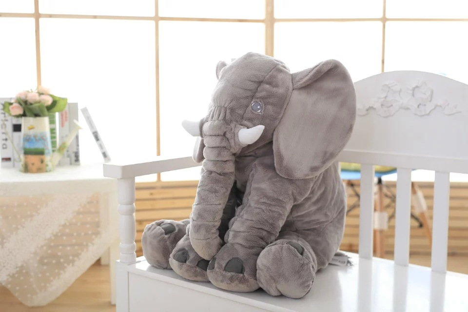 Peluche Elefante Gigante – Almohada Suave con Manta Multifuncional