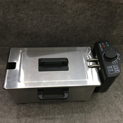 Freidora Eléctrica de 3 Litros Antiadherente – Potencia 2000W para Cocina Doméstica