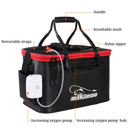 Bolsa de pesca plegable EVA impermeable – caja viva portátil para peces