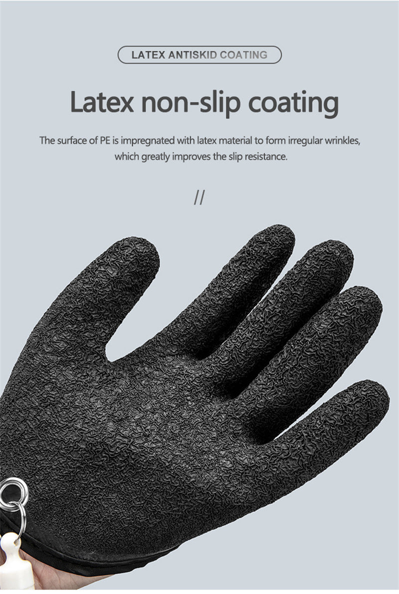 Guantes de pesca profesionales antideslizantes – protección y agarre seguro