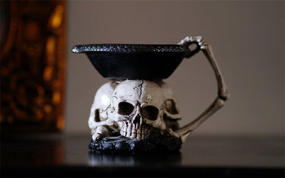 Bandeja Decorativa con Tres Fantasmas – Portavelas de Resina para Halloween