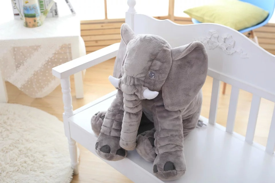 Peluche Elefante Gigante – Almohada Suave con Manta Multifuncional