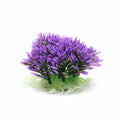 Planta decorativa redonda para acuarios – Césped artificial con base estable