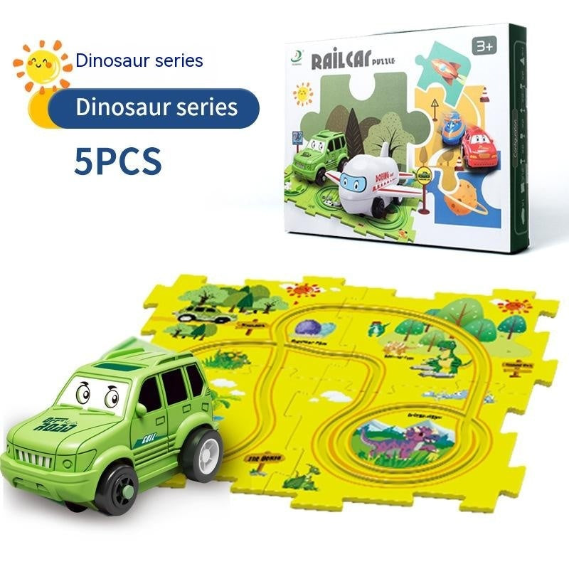 Pista Eléctrica de Puzzle para Niños – Coche Automático DIY Creativo