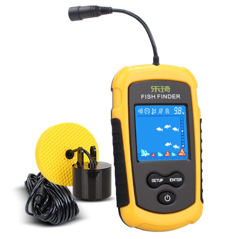 Detector de peces profesional Lucky FF1108-1 – sonar portátil con pantalla LED y alarma
