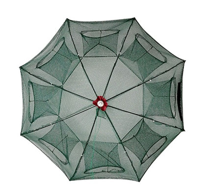 Red trampa automática de pesca plegable – nylon reforzado con cierre superior