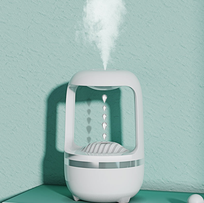 Humidificador Antigravedad con Efecto Gota de Agua – Aromaterapia Silenciosa USB 500 ml