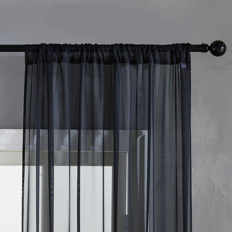 Cortina Moderna de Algodón y Lino – Estilo Minimalista y Transmisión Natural de Luz